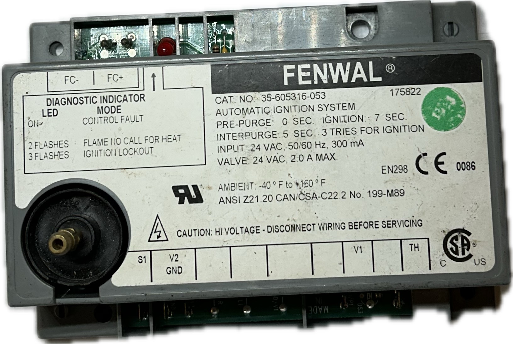 Module Ignition Lower BurnerZündmodul unterer Brenner (175876) – Bild 1
