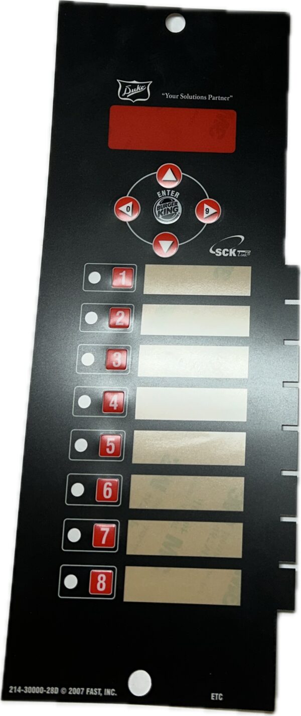 KIT Mylar Replacement Overlay Duke FBBBedienfolie Computer Duke FBB (176039) – Bild 1