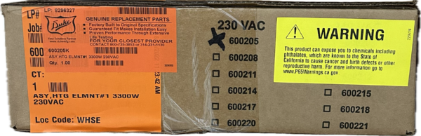 KIT, Heating Element 230VHeizung Nr.1 (600205) – Bild 1