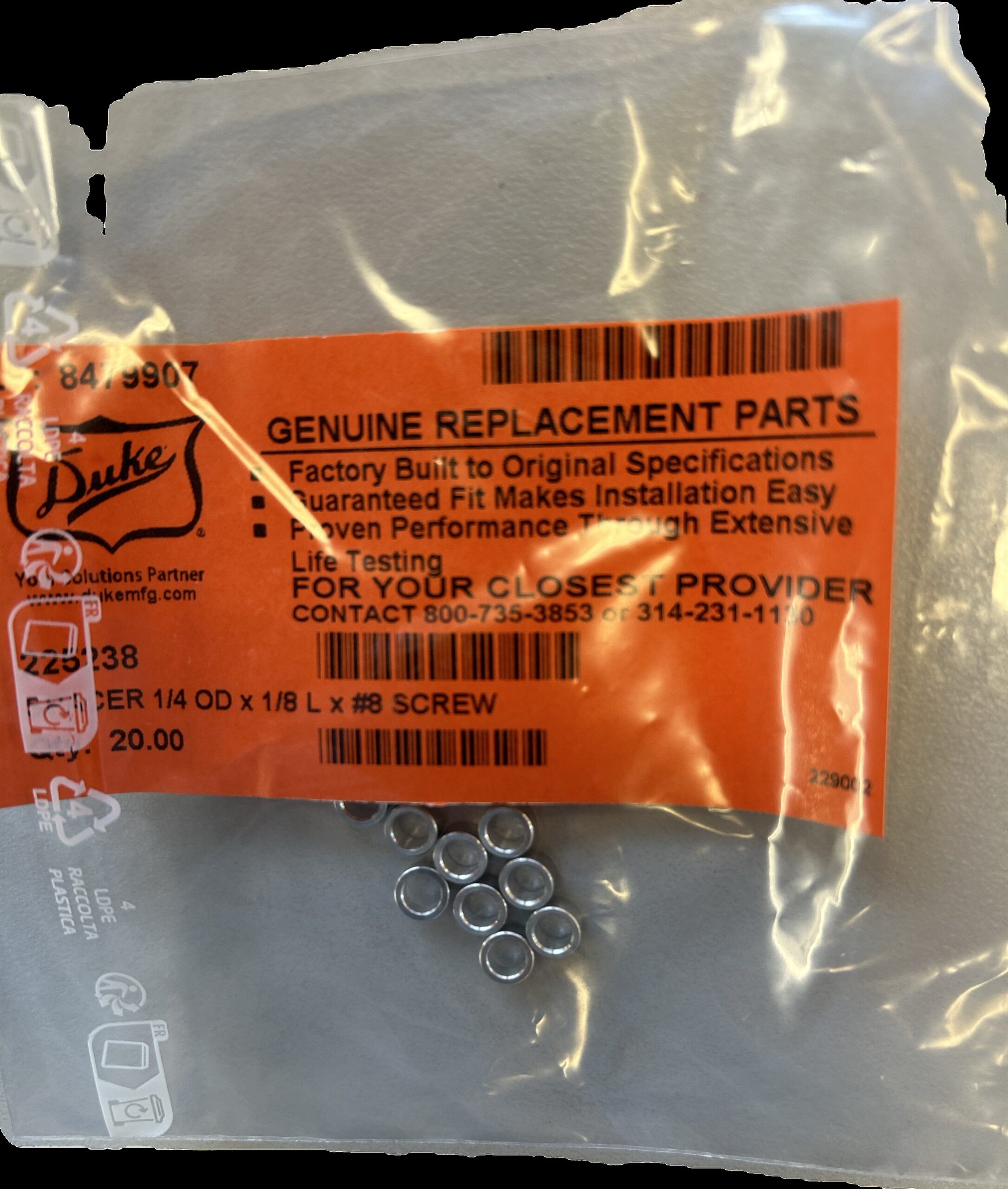 HS2, Spacer Cover StopDistanzhülse für Riegel HS2 (225238) – Bild 2