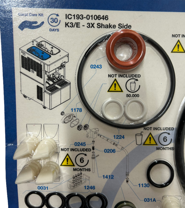 Service Set Mixing Carpicare Kit K 3/E, 3X Shakeside 1M, 2092577 (IC193-010646) – Bild 3