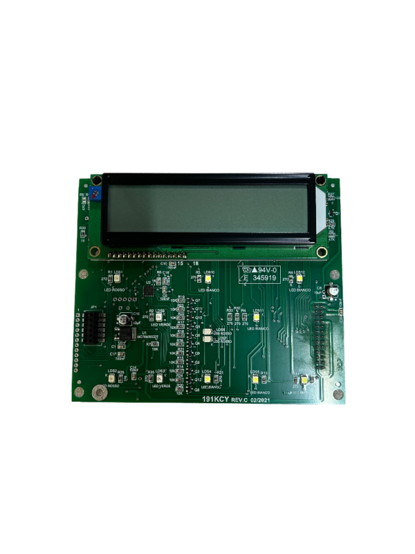 Platine Elektronische MIT 6W4R2G 160x32 WH, blau alt (IC573800173) – Bild 1