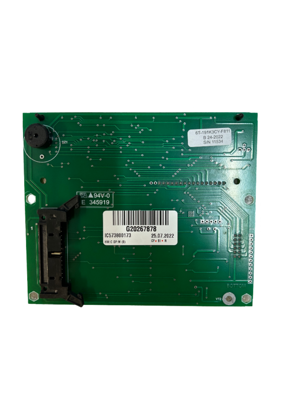 Platine Elektronische MIT 6W4R2G 160x32 WH, blau alt (IC573800173) – Bild 2